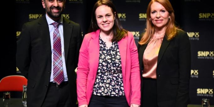 Die drei Kandidaten für den SNP-Vorsitz Die drei Kandidaten für den SNP-Vorsitz
