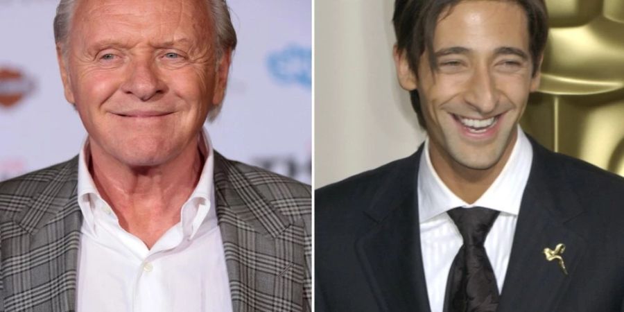 Der älteste und jüngste Hauptdarsteller-Gewinner: Anthony Hopkins (l.) und Adrian Brody.