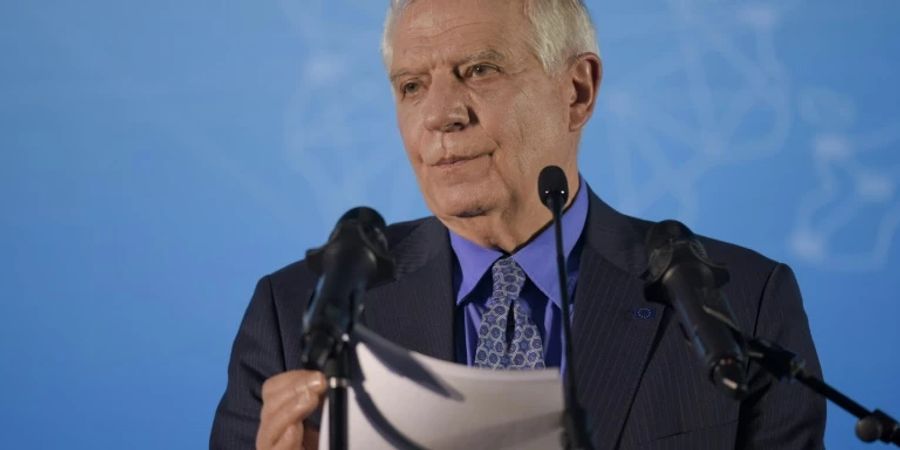 EU-Aussenbeauftragter Josep Borrell nach dem Treffen in Ohrid