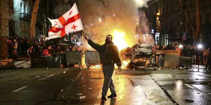 Proteste in Georgien. (Archivbild) Georgien