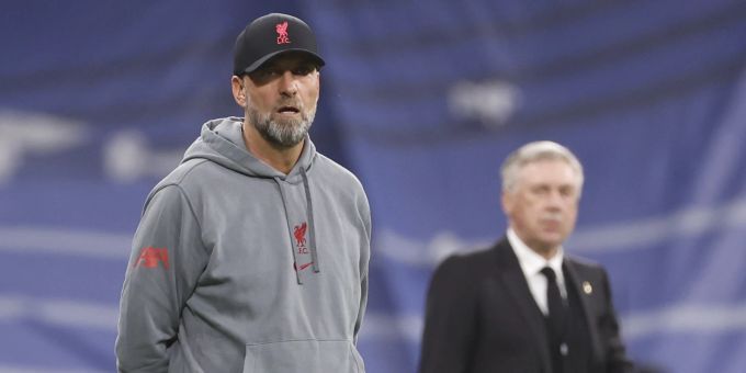 Liverpools Trainer Jürgen Klopp (l.) und Real-Coach Carlo Ancelotti. Champions League