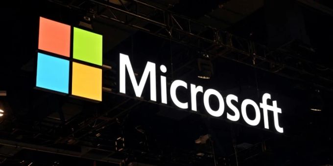 Das Microsoft-Logo. Microsoft build 2023
