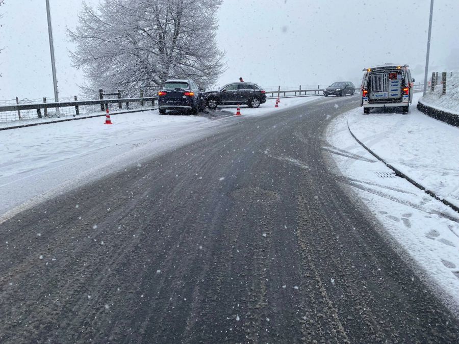 Unfallstelle Ägeristrasse in Zug