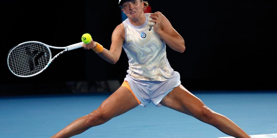 Tennisspielerin Iga Swiatek ist in der dritten Runde der Australian Open.