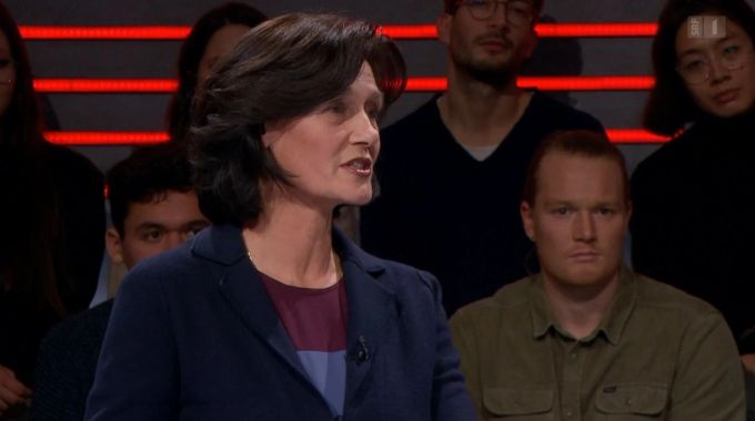 SVP-Nationalrätin Monika Rüegger schiebt den Linken und der Mitte die Energiekrise in die Schuhe. «Arena»