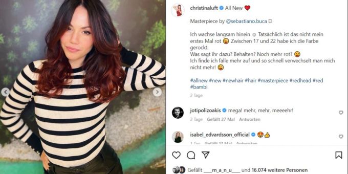 Christina Luft will ihren deutschen Pass behalten. christina luft luca hänni
