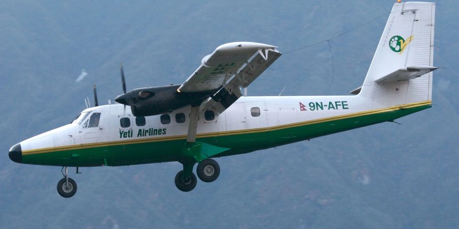 Bei dem abtgestürzten Flugzeug soll es sich um eine Maschine der Fluggesellschaft Yeti Airlines handeln (Symbolbild).