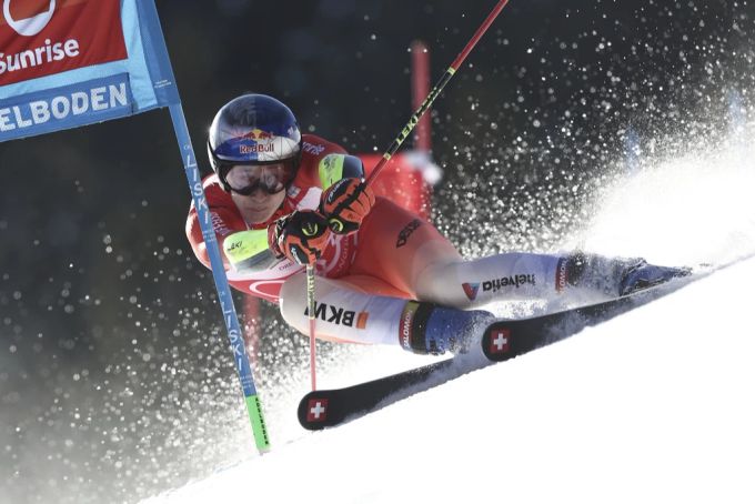 Marco Odermatt war schon im ersten Lauf in Adelboden eine Klasse für sich. ski alpin adelboden riesenslalom