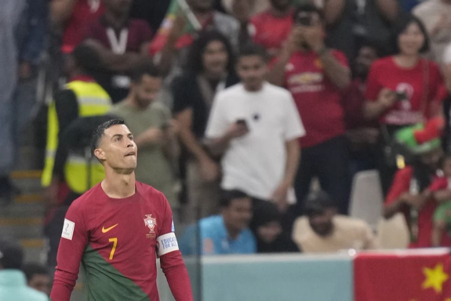 Gegen die Schweiz bleibt Cristiano Ronaldo bei Portugal lange aussen vor.