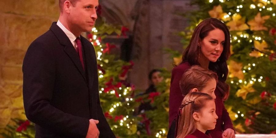 Prinz William mit seiner Familie beim Weihnachtskonzert in London.