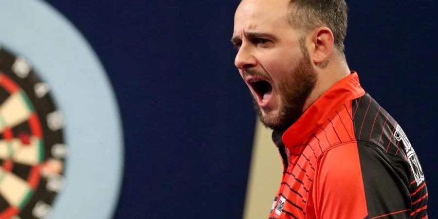 at das Darts-Masters in Milton Keynes gewonnen: Joe Cullen. Foto: Bradley Collyer/PA Wire/dpa