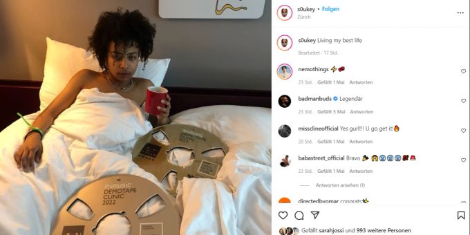 Rapperin Soukey wurde mit dem «Demo of the Year 2022» ausgezeichnet. soukey
