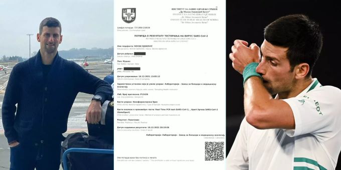 Zweimal Corona - Djokovic verriet Zoll-Beamten seinen Impf-Status