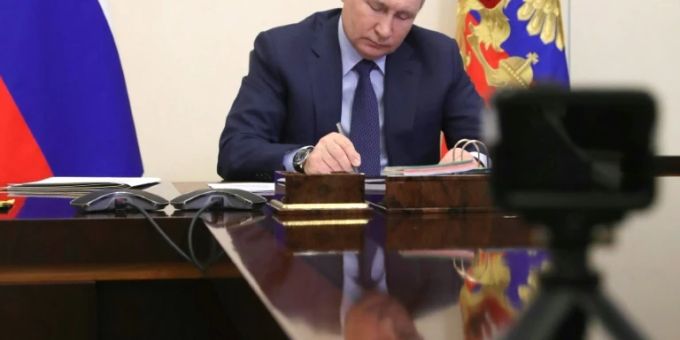 Russlands Präsident Putin Russlands Präsident Putin