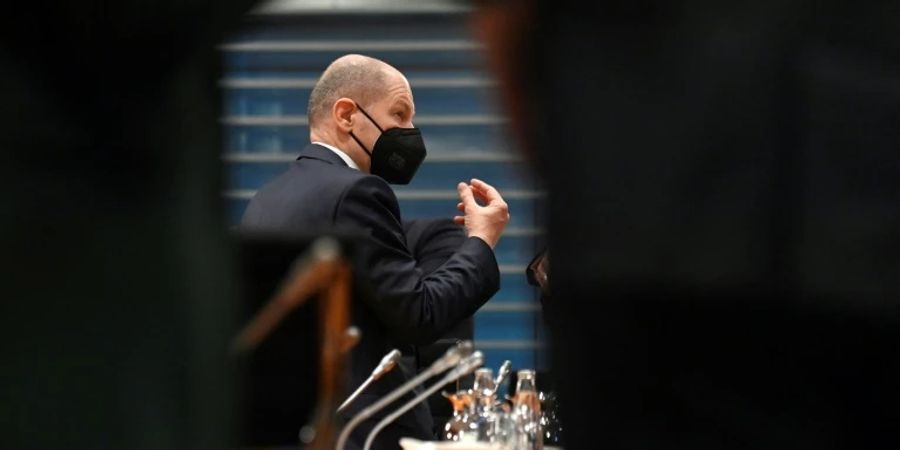 Scholz im Kabinett