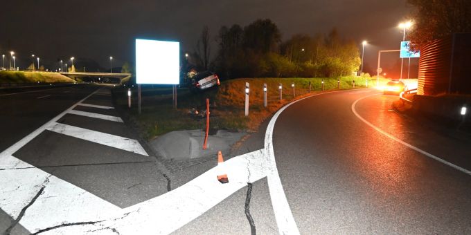 Widnau SG: Fahrunfähig verunfallt. Widnau SG