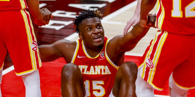 Clint Capela im Dress der Atlanta Hawks. Clint Capela NBA