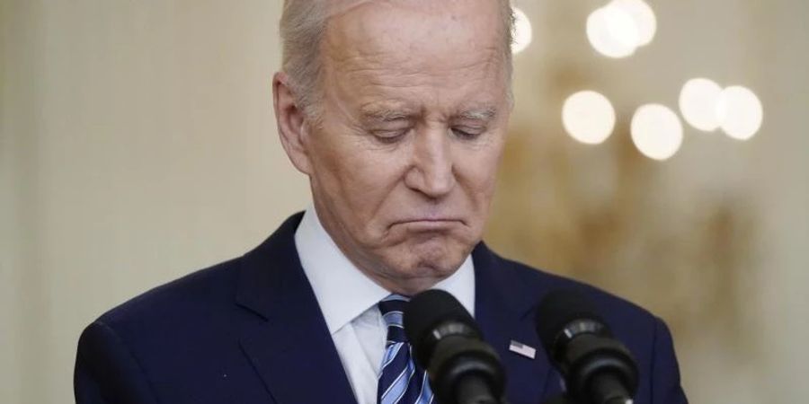 US-Präsident Joe Biden verurteilt den Angriff Russlands auf die Ukraine scharf. Foto: Alex Brandon/AP/dpa