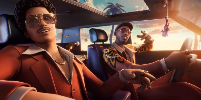 Bruno Mars und Anderson .Paak sind jetzt im Game Fortnite anzutreffen. Fortnite