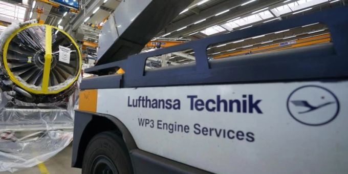 Eine Turbine bei der Wartungstochter der Lufthansa. Foto: Marcus Brandt/dpa Eine Turbine bei der Wartungstochter der Lufthansa. Foto: Marcus Brandt/dpa