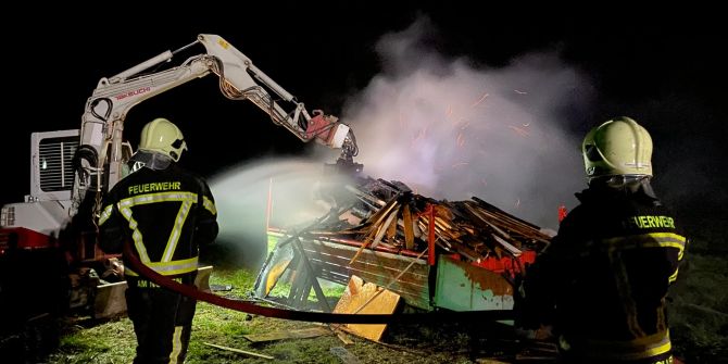 Beim Brand wurde niemand verletzt.