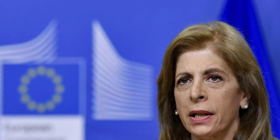 ARCHIV - EU-Gesundheitskommissarin Stella Kyriakides steht selbst unter Druck, weil Impfstoff in der EU immer noch knapp ist. Foto: John Thys/Pool AFP/AP/dpa