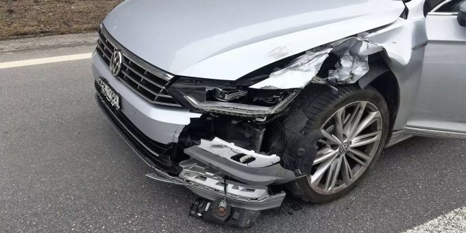 Verkehrsunfall in Matt.