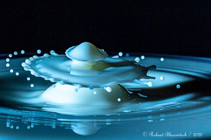 Tropfen Blau-Weiss Tropfen Blau-Weiss