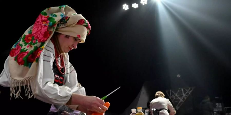 Borschtsch-Koch-Show in der Ukraine