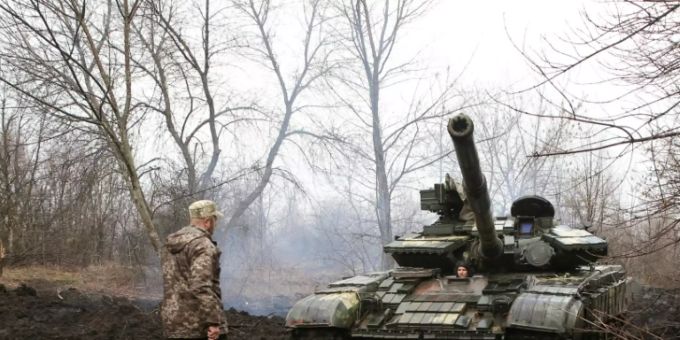 Panzer der ukrainischen Armee Ukraine