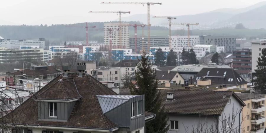 Blick auf die Stadt Schlieren.