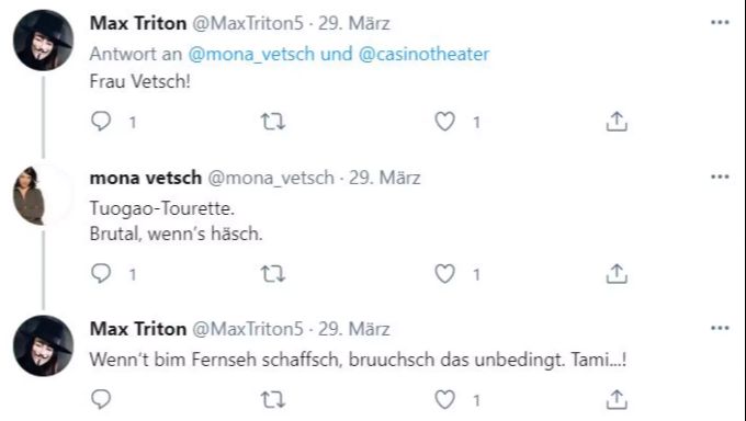 Mona Vetsch hat Thurgauer-Tourette. mona