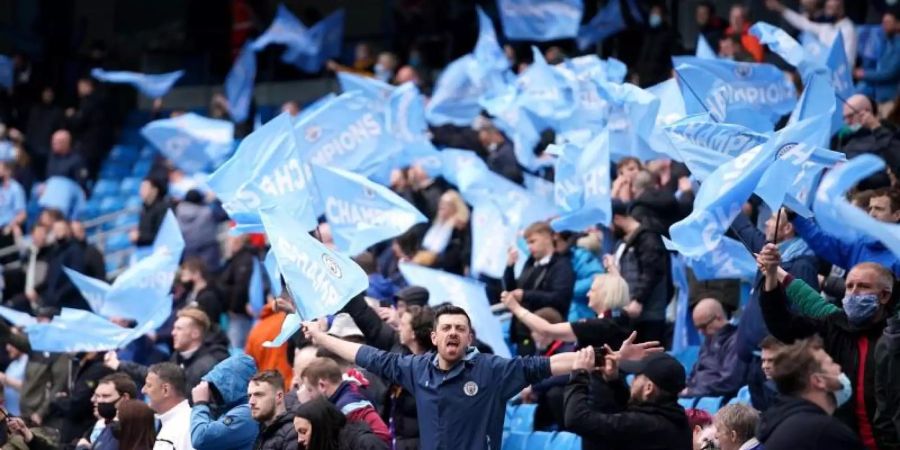 In Porto beim Champions-League-Finale dürfen unter anderem auch Fans von Manchester City dabei sein. Foto: Dave Thompson/PA Wire/dpa