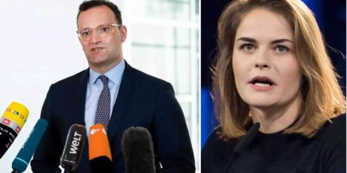 Hazel Brugger attackiert Jens Spahn. hazel