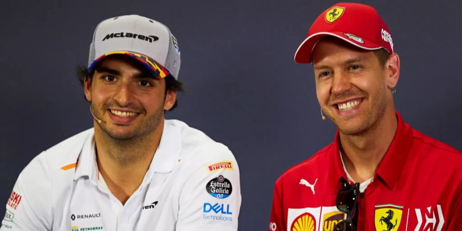 Carlos Sainz Sebastian Vettel