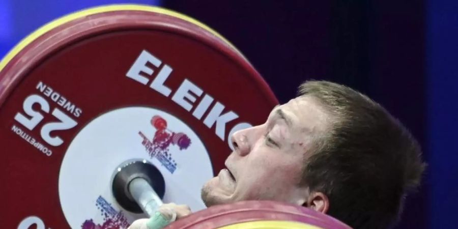 Jon Luke Mau hat EM-Gold im Stossen gewonnen. Foto: Grigory Sysoev/Sputnik/dpa