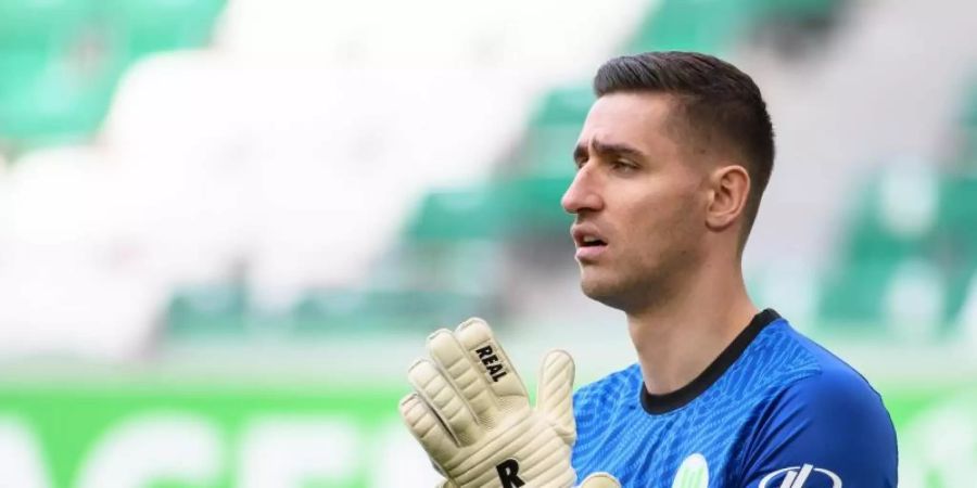 Hielt auch gegen Köln seinen Kasten sauber: Wolfsburg-Keeper Koen Casteels. Foto: Swen Pförtner/dpa