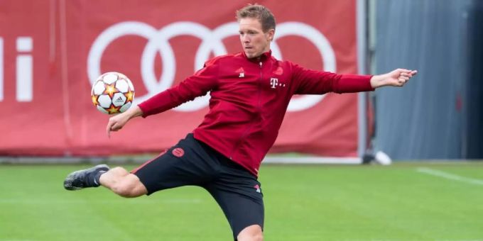 Julian Nagelsmann kann gegen Kiew fast auf seinen kompletten Kader zurückgreifen. Foto: Sven Hoppe/dpa Julian Nagelsmann kann gegen Kiew fast auf seinen kompletten Kader zurückgreifen. Foto: Sven Hoppe/dpa