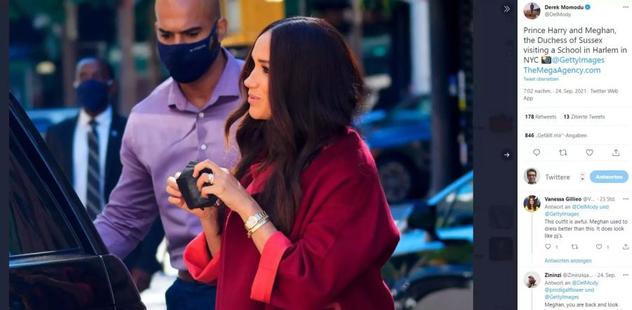 Meghan Markle und Prinz Harry besuchten am Freitag den New Yorker Stadtteil Harlem.