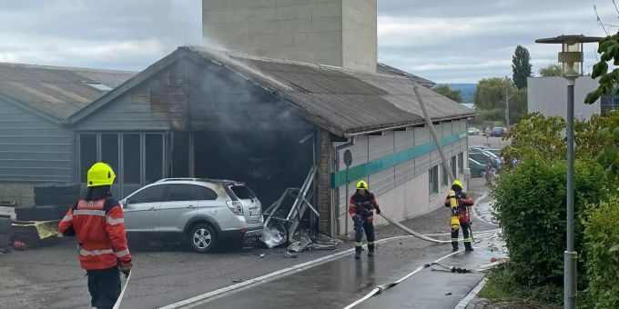 Beim Brand wurde ein Mann verletzt. Kantonspolizei Thurgau