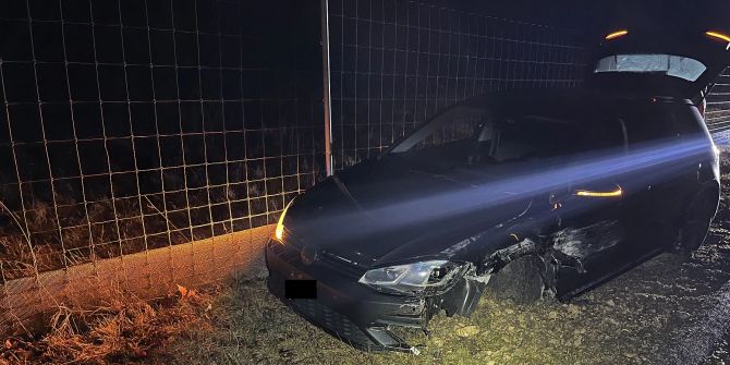 Selbstunfall auf A22