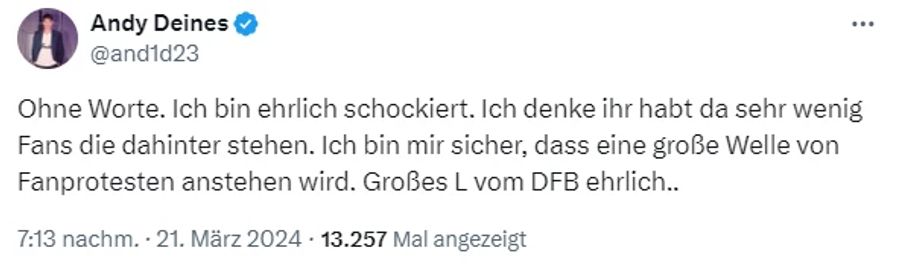 Ein anderer meint: «Ohne Worte. Ich bin ehrlich schockiert.»