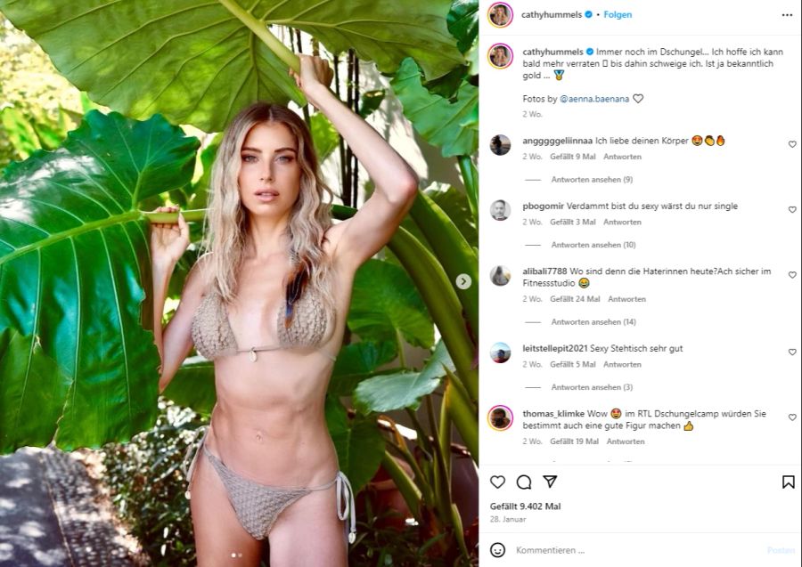 Cathy Hummels posiert gerne im Bikini.