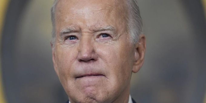 Joe Biden, Präsident der USA, bei einer Rede im Weissen Haus. Israel-Gaza-Krieg