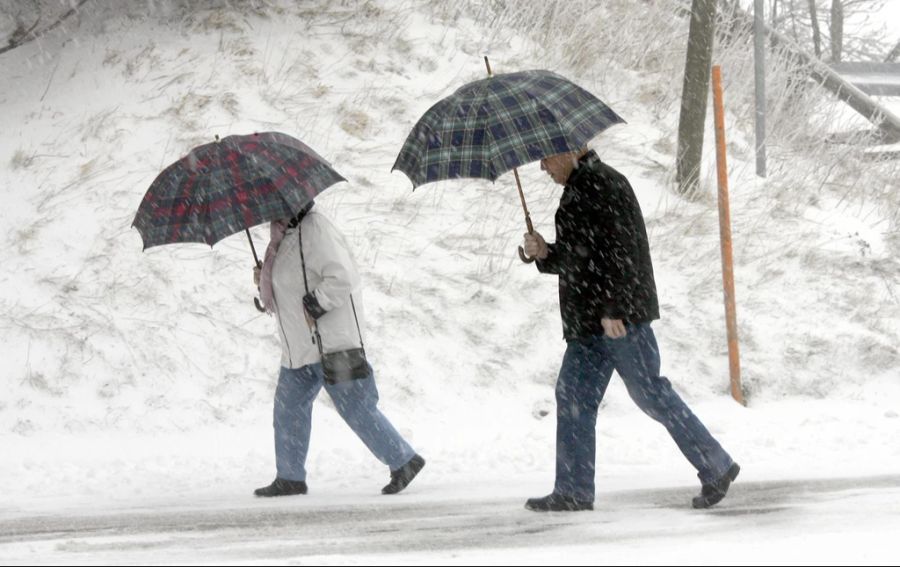 Am Freitag wird es wieder Schnee bis ins Flachland geben. (Archivbild)