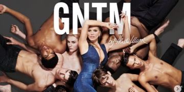 Heidi Klum GNTM Werbebild Photoshop