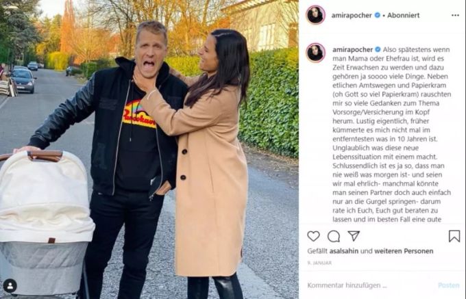Amira und Oliver Pocher haben zwei gemeinsame Kinder. Amira Pocher
