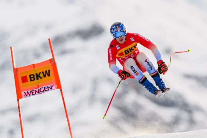 Marco Odermatt geht heute als Favorit an den Start. Marco Odermatt
