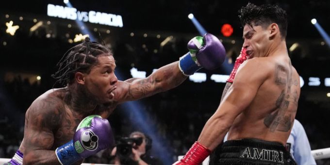 Gervonta Davis (l.) bezwingt Ryan Garcia. boxing ryan garcia vs gervonta davis
