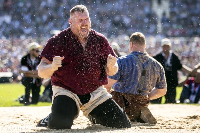 2019 krönt sich Christian Stucki zum Schwingerkönig. Christian Stucki